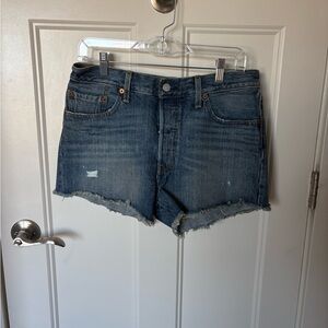 Levi Strauss Dark Blue 501 Jean Shorts
